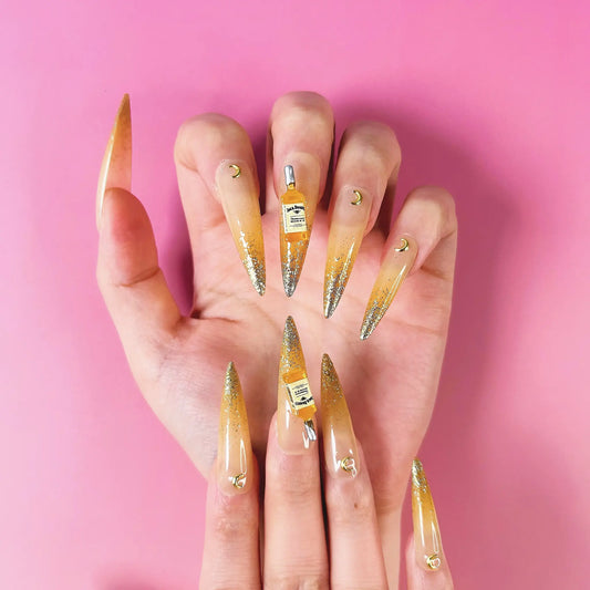 Q082-GOLD NIGHT- STILETTO
