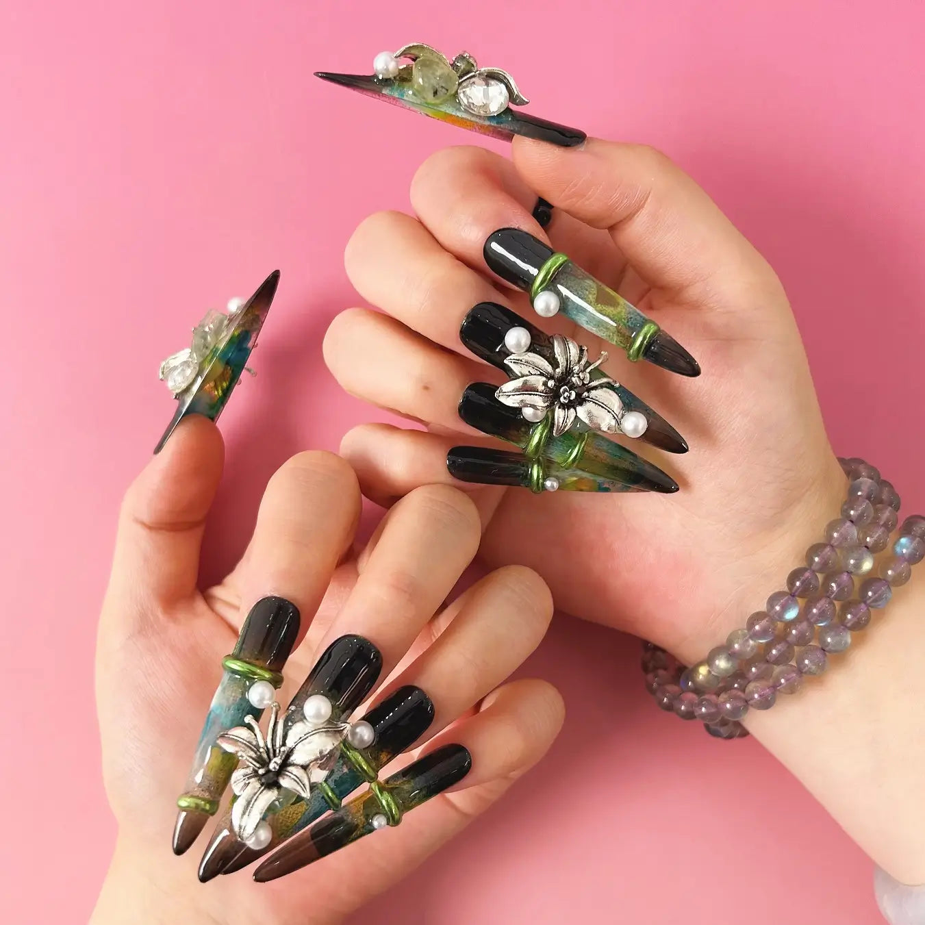 Q088-TRANQUIL BAMBOO-STILETTO