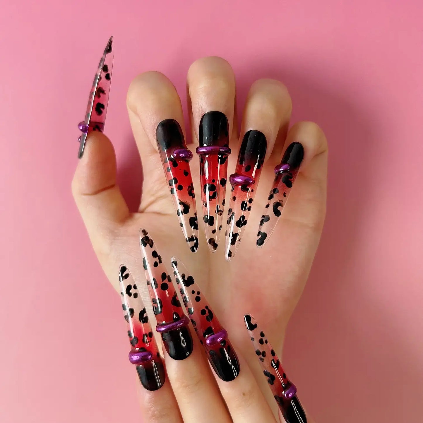 Q091-BURGUNDY BLAZE-STILETTO