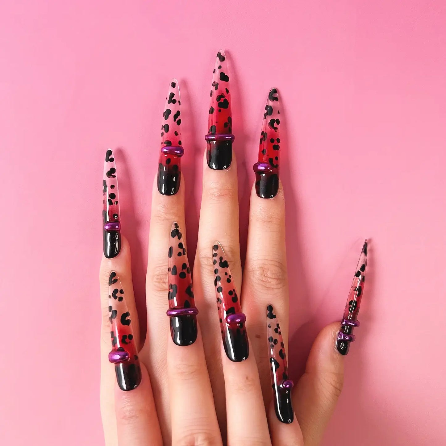 Q091-BURGUNDY BLAZE-STILETTO