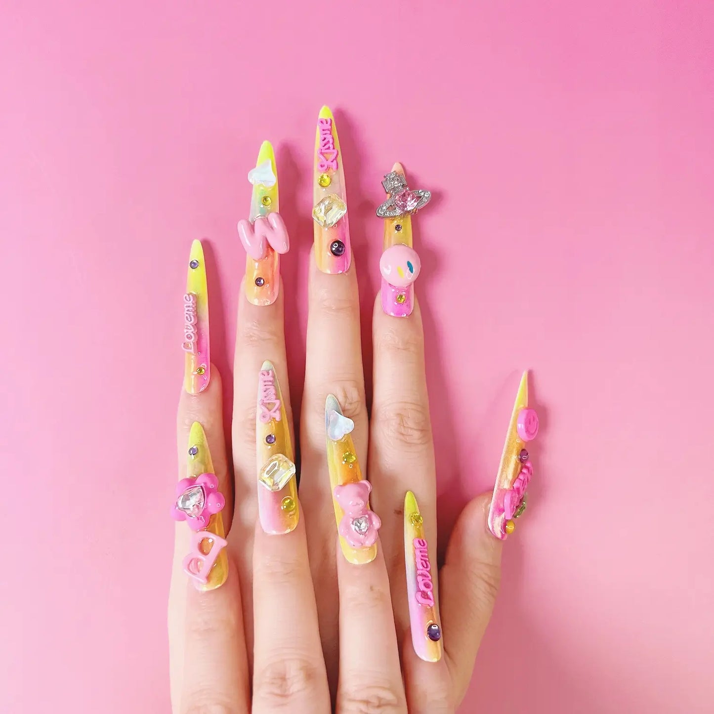 Q121-RAINBOW SWEETHEART-STILETTO