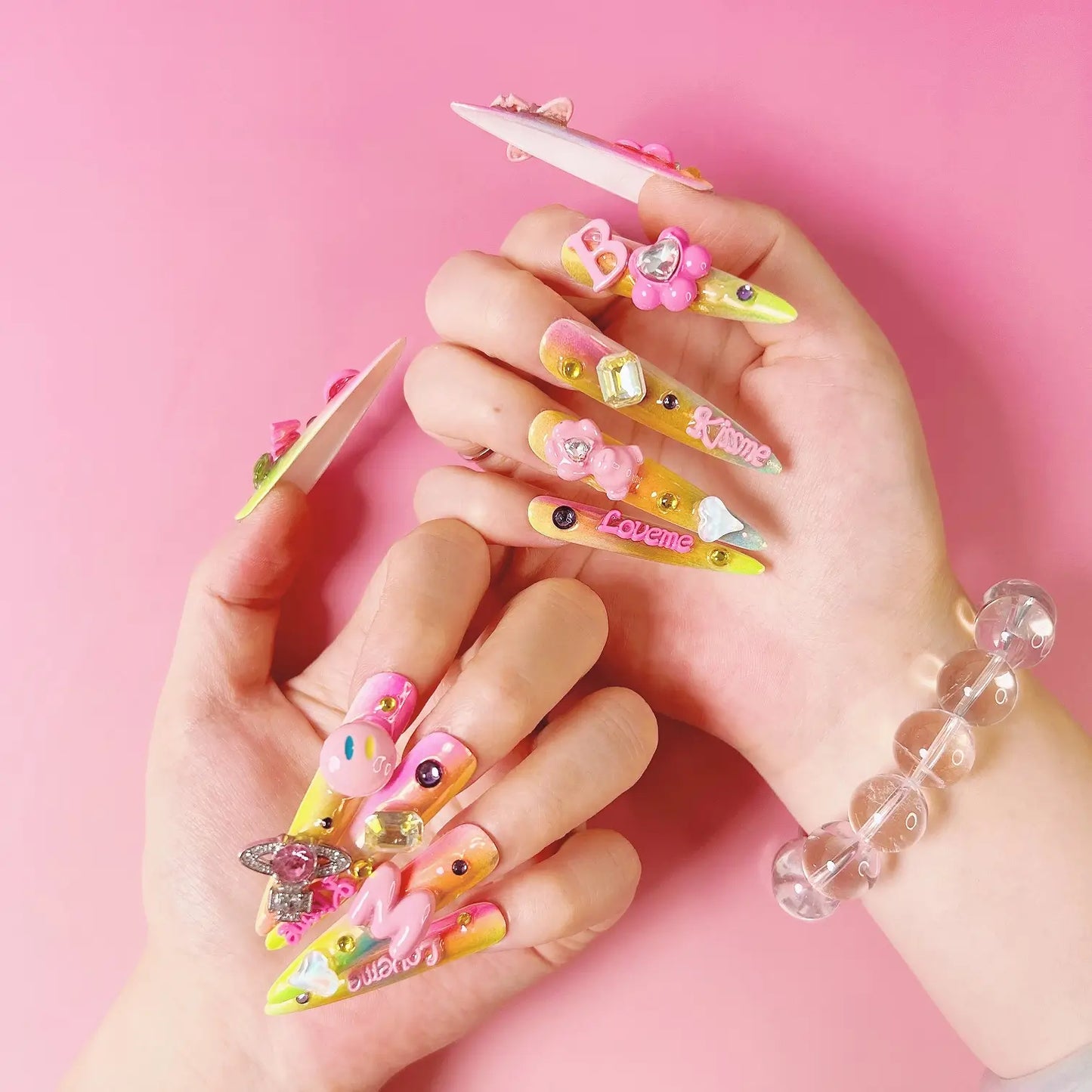 Q121-RAINBOW SWEETHEART-STILETTO