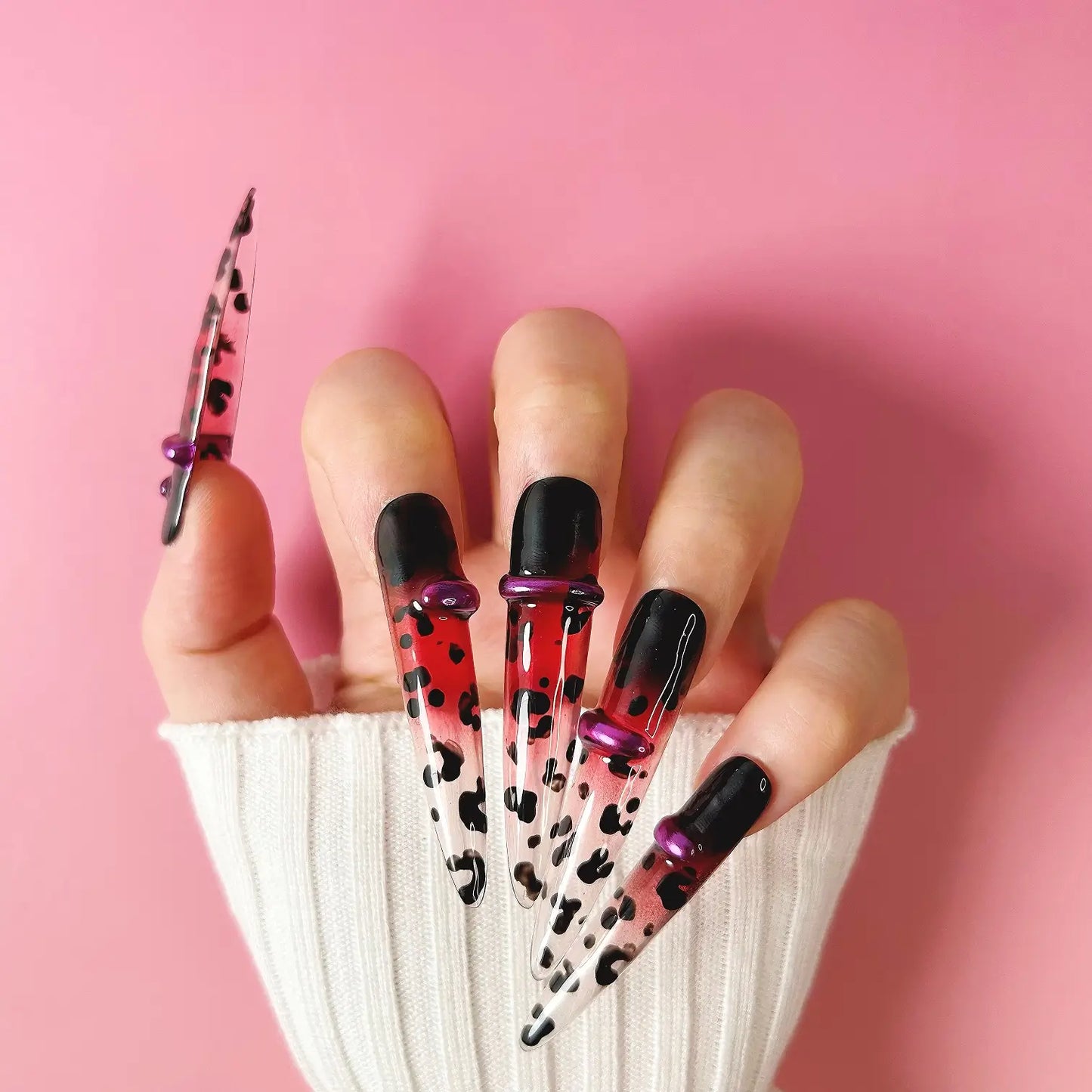 Q091-BURGUNDY BLAZE-STILETTO